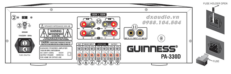 amply guinness pa 330d gioi thieu