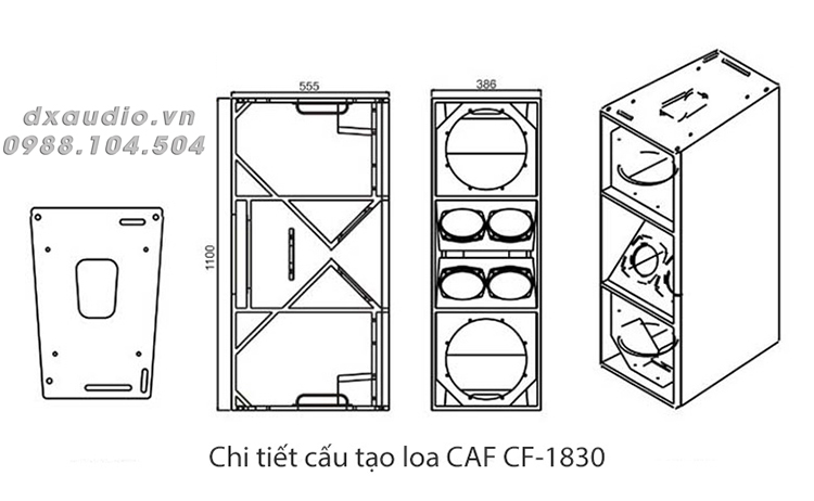 loa array caf 1830 thong so ki thuat 2