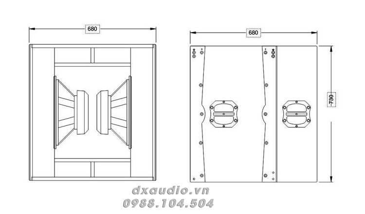 loa array caf cf 215 thong so ki thuat