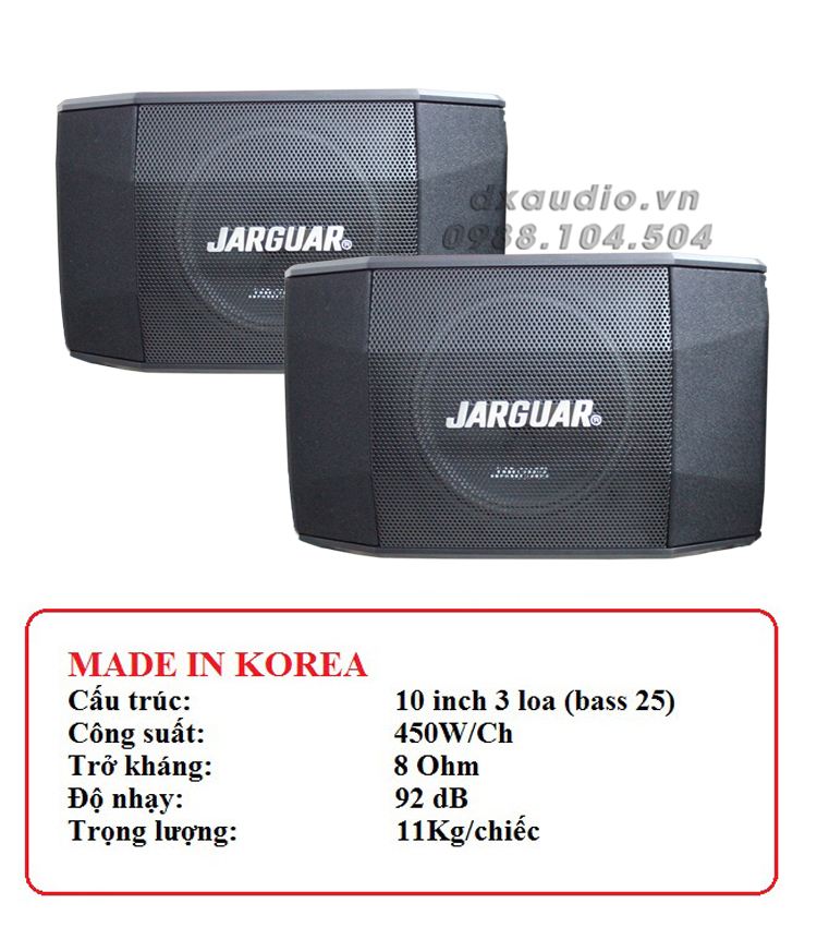 loa jarguar km880 pro thong so ki thuat