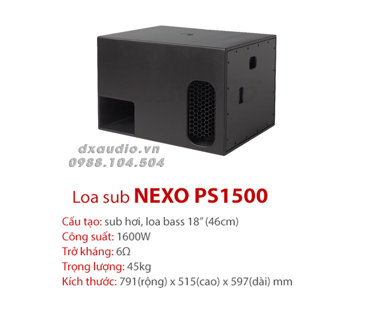 loa nexo ls 1500 thong so ki thuat
